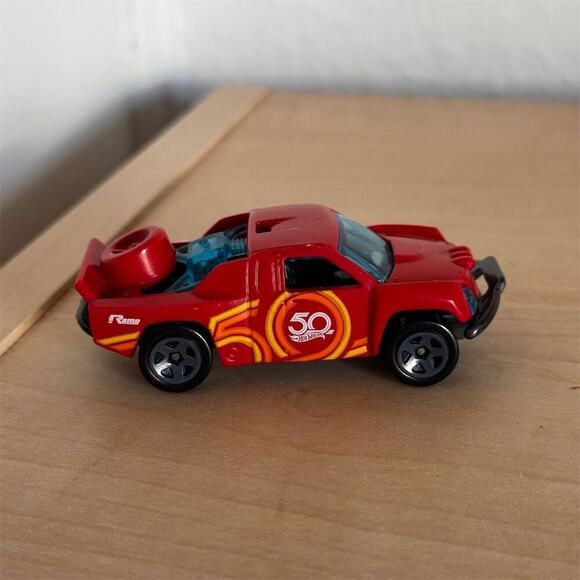 Hot Wheels 50th Anniversary Off Track Red Truck Limited Edition - Picture 3 of 6